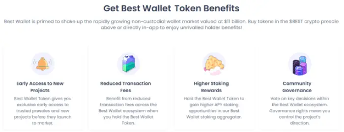 Wallet Token’ın avantajları.