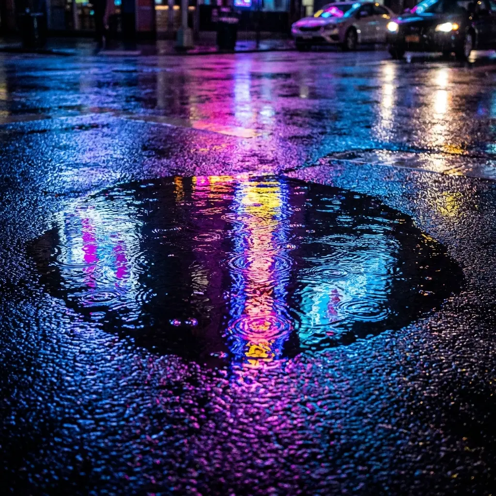 NeonStreetReflections