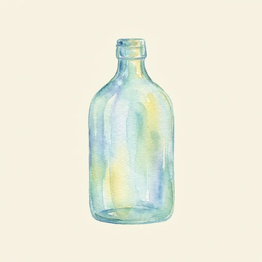 WatercolorGlassBottle
