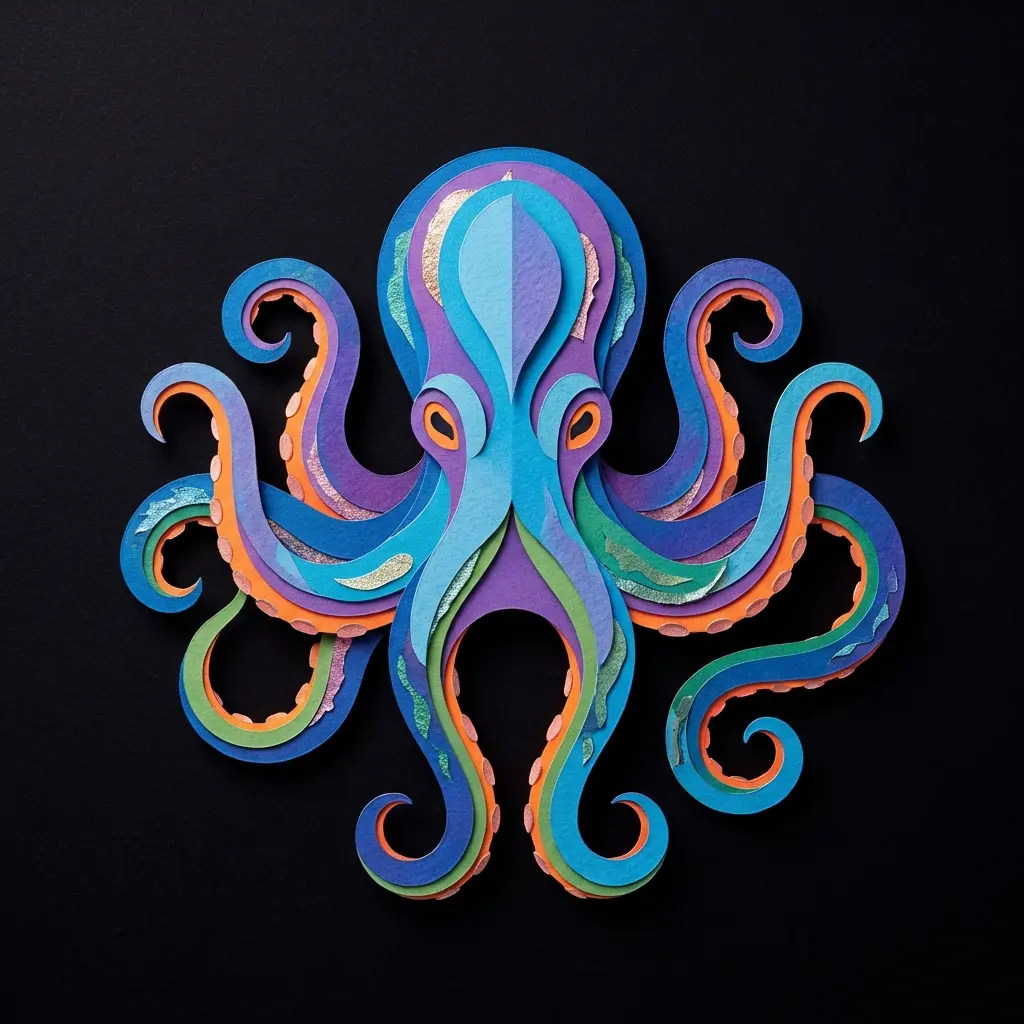 PaperSculptureOctopusPosition