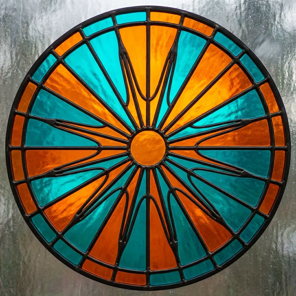 彩绘玻璃的小太阳