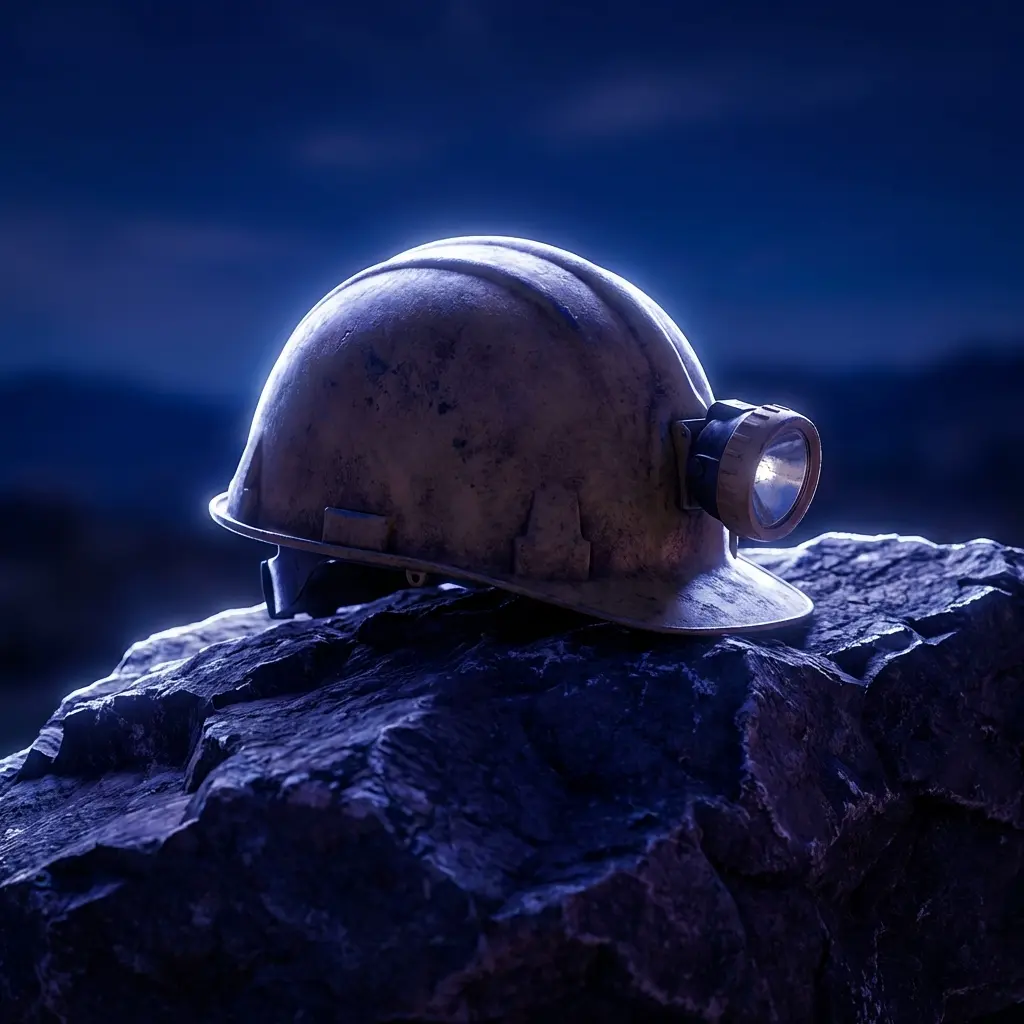 Miner'sHelmetUnderTheMoonlight