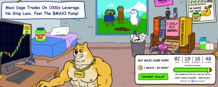 $MAXI’s presale performance.