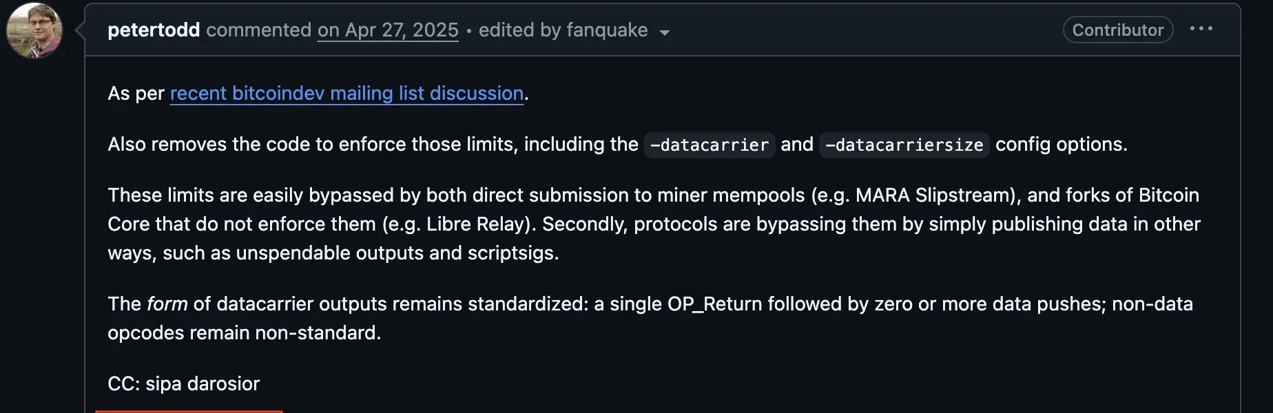 Bitcoin Core, Decentralization, Spam, Nodes