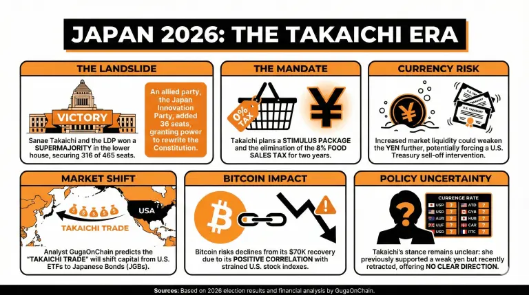 Examining Sanae Takaichi's Landslide Victory and What It Means for Crypto