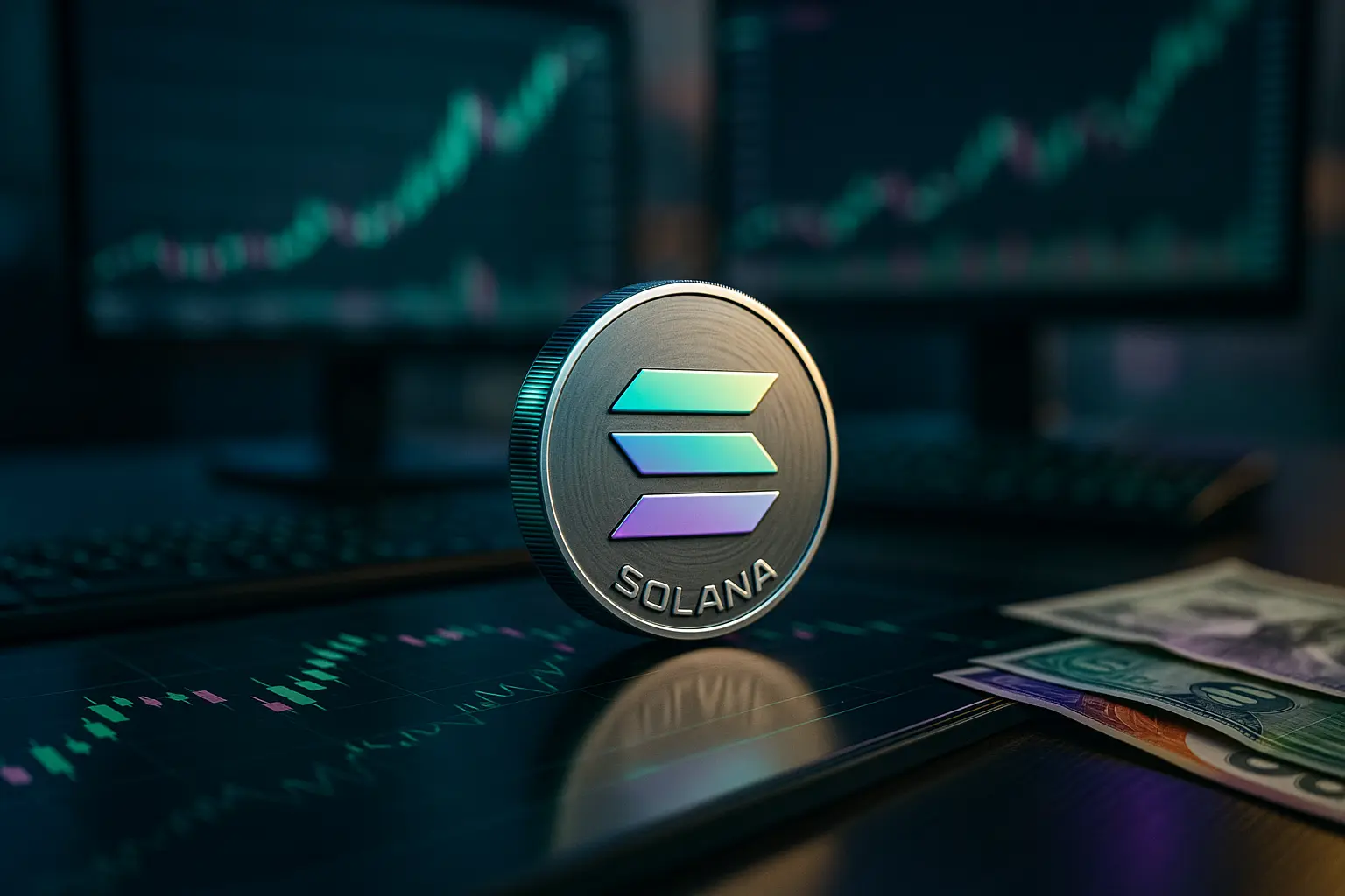 Целевые цены Solana $220–$400; продажа около $300–$400 или выход, если импульс ослабевает.