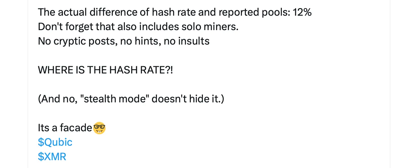 De Drama de DDoS a Mistério de Hashrate: O Playbook de Ataque Monero da Qubic Atrai Críticas