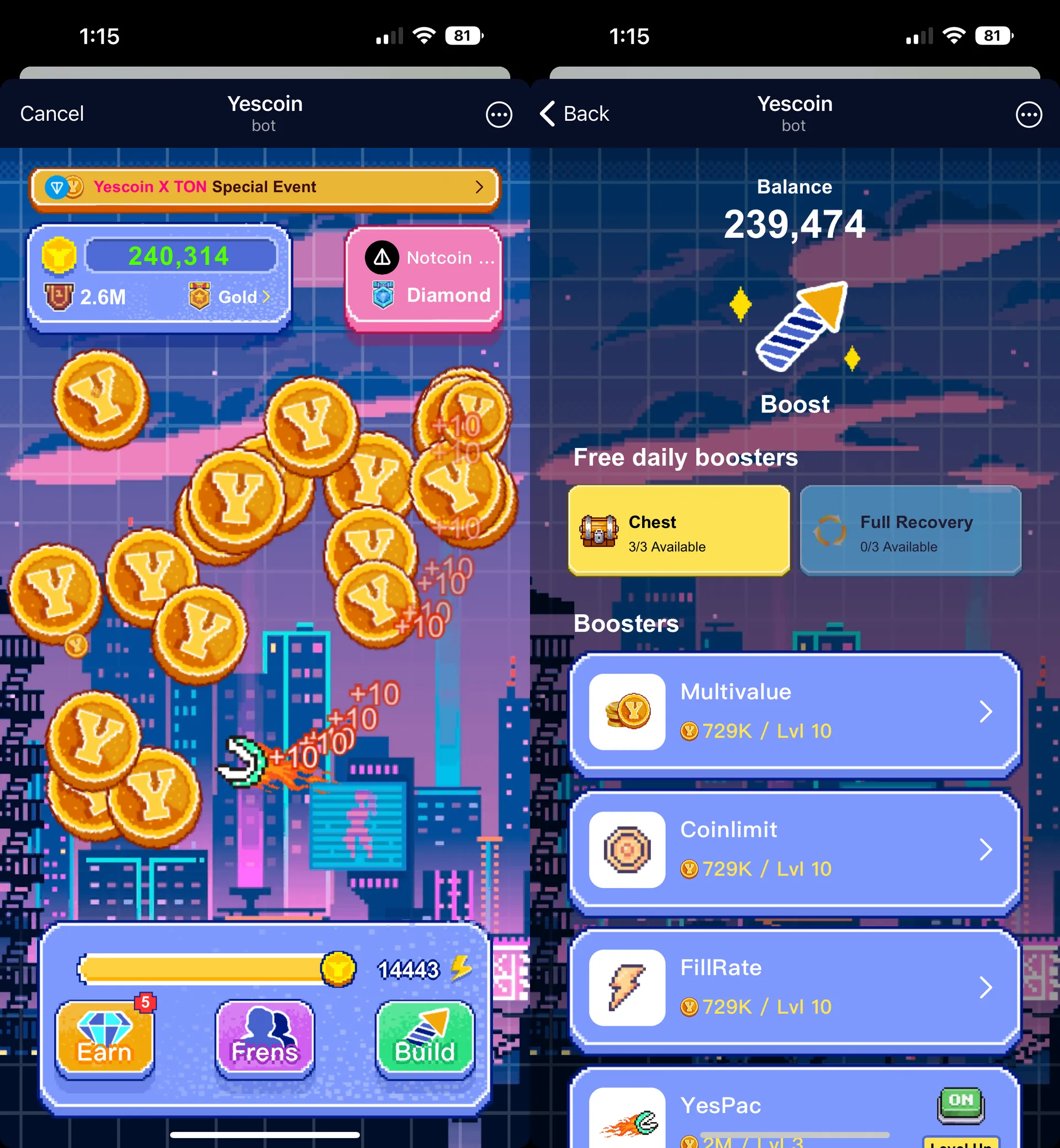 What is Yescoin? Details about the tap-to-earn game on Telegram |  Tapchibitcoin on Gate Square