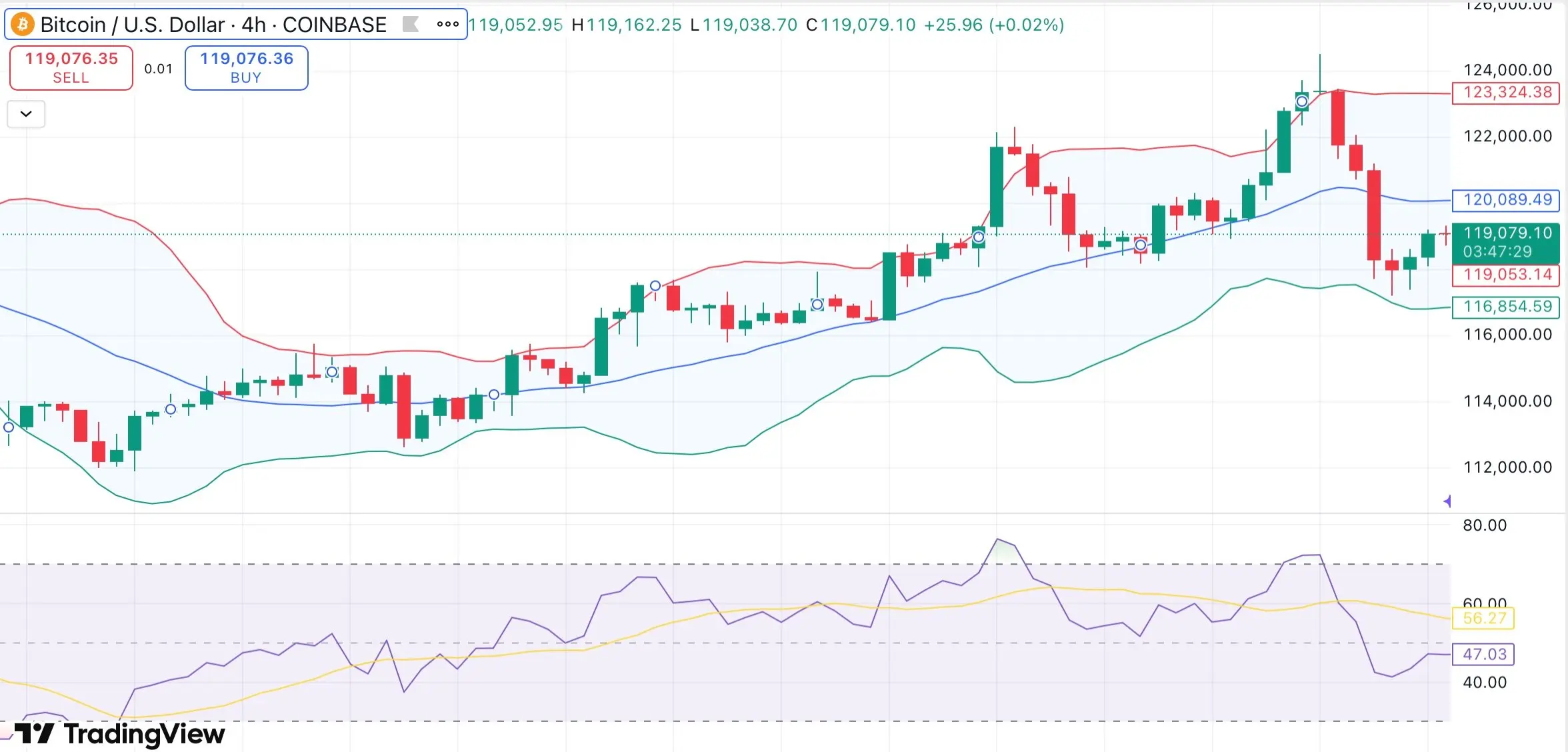 ビットコインが$119K近くでホールド、レバレッジの減少が急激な反落の可能性を制限 - 1