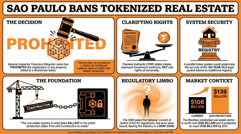 Real‑Estate Tokenization Registry Processes Prohibited in São Paulo