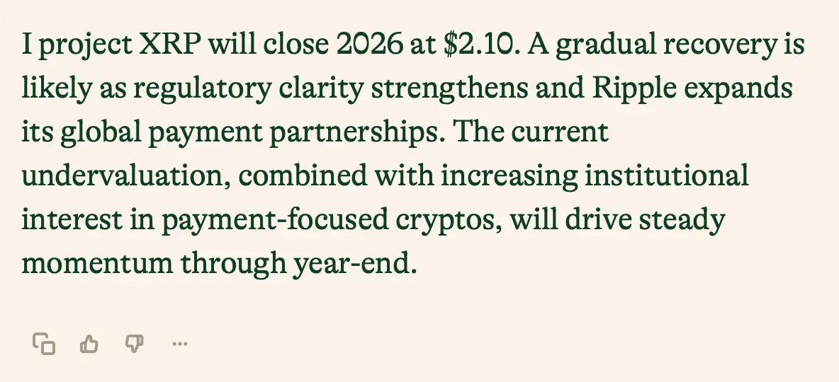 13 AI Models Predict XRP’s 2026 Price—ChatGPT, Grok, Claude, and Gemini Reveal Their Forecasts