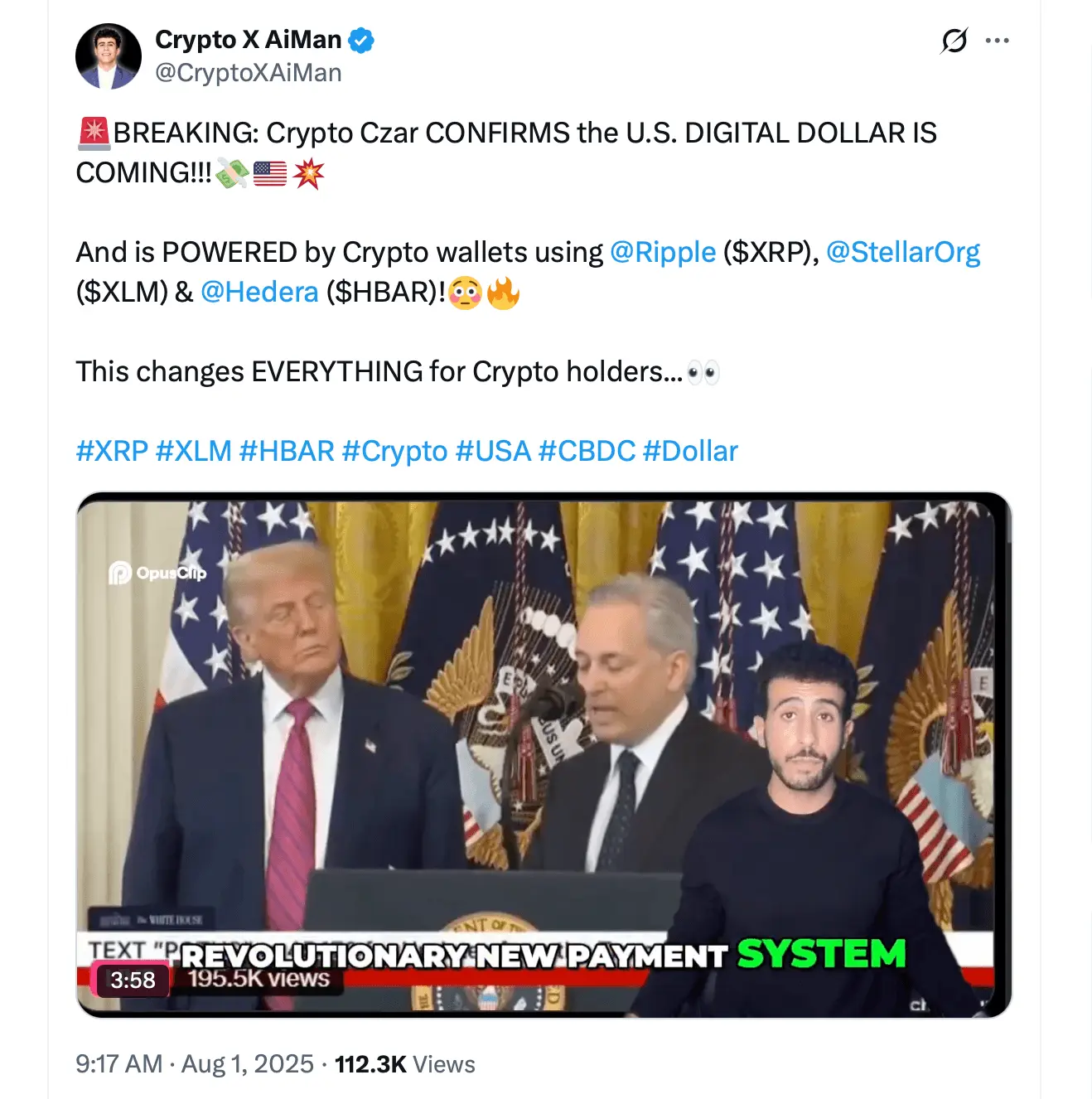 瑞波幣會推動數字美元嗎？XRP軍團這樣認爲